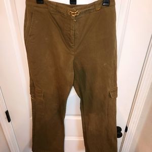 St. John Sport by Marie Gray Cargo Pants 8  Buckle
